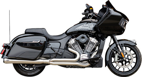 S&S 2-into-1 Qualifier Exhaust System - Stainless - 49 State (550-1132)