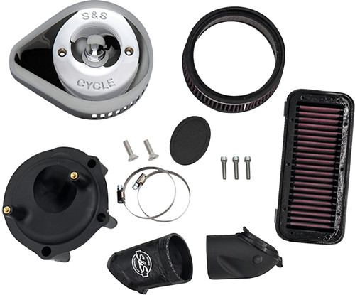 S&S Stealth Air Cleaner Kit with Cover - Chrome (170-0827)