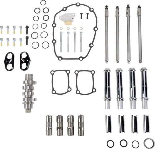 S&S 496 Camshaft Kit w/ Chrome Pushrod Tubes - Chain Drive (310-1411)