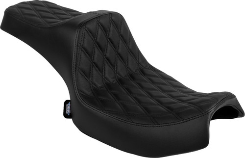 Drag Specialties Predator III 2-Up Seat | Double Diamond (0810-2466)