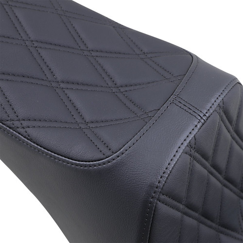 Drag Specialties Predator III 2-Up Seat | Double Diamond (0802-1438)
