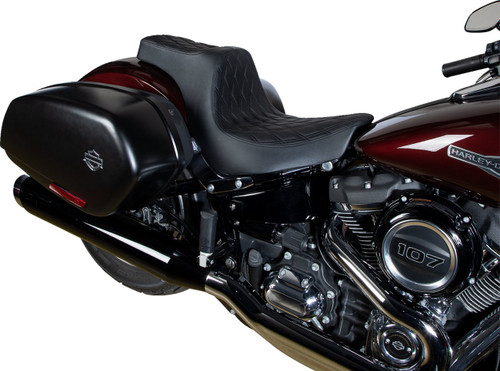 Drag Specialties Predator III 2-Up Seat | Double Diamond (0802-1491)