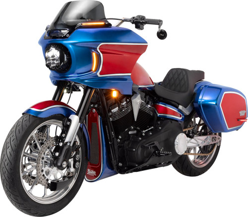 Drag Specialties Predator III 2-Up Seat | Double Diamond (0802-1491)