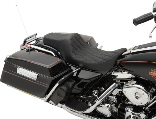 Drag Specialties Predator III Seat | Double Diamond (0801-1129)