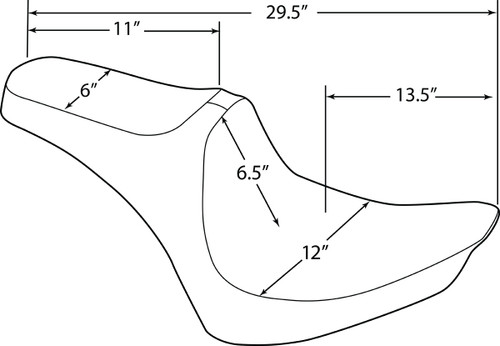 Drag Specialties Predator III Seat | Smooth (0802-1358)