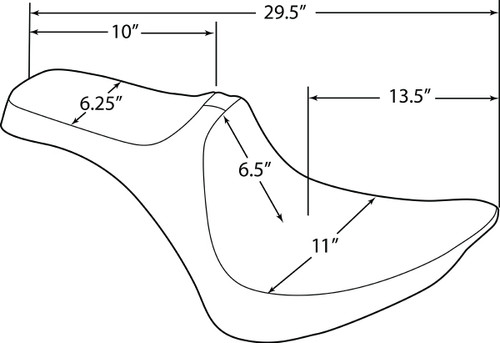 Drag Specialties Predator III Seat | Smooth (0802-1365)