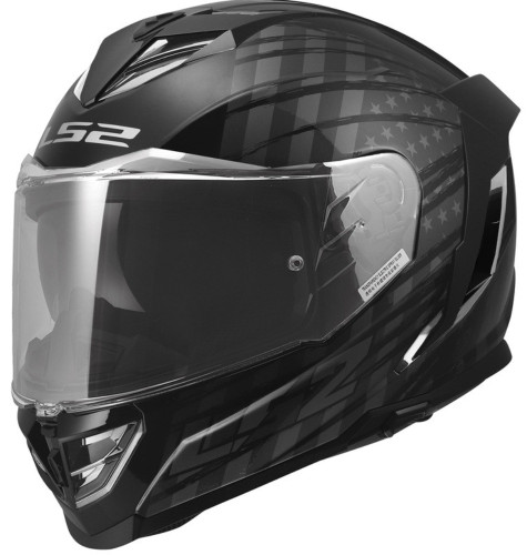 LS2 Assault III Flag Motorcycle Helmet