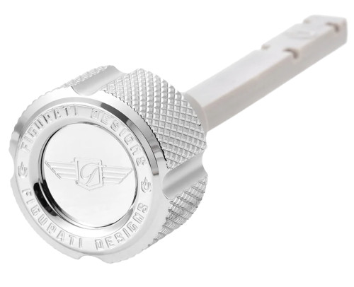 Figurati Magnetic Transmission Oil Dipstick | Knurled Silver (FD01-MAGTDT-KN-SS)