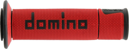 Domino A450 Handlebar Grips | Red/Black | Twist Throttle (A45041C4042B7-0)