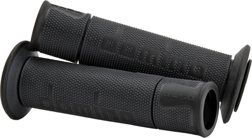 Domino A450 Handlebar Grips | Dark Gray/Black | Twist Throttle (A45041C4070B7-0)
