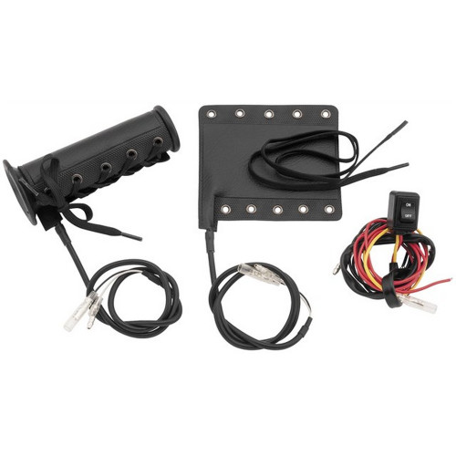 BikeMaster Removable Black Heated Handlebar Grip Covers (266281)