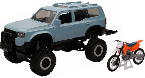 NewRay 1:18 Scale Toyota Land Cruiser w/Dirt Bike