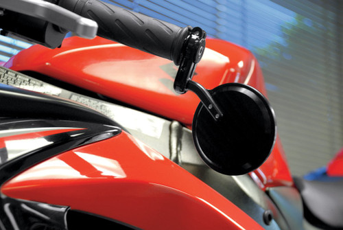 PSR Giorgio Fixed Mount Bar End Round Mirror (00-00201-22)