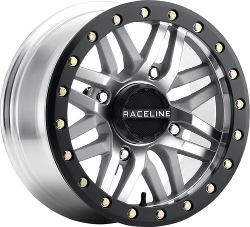 Raceline Ryno Beadlock Wheel | Machined w/Black Ring | 15x7 (A91MA-57037+10)