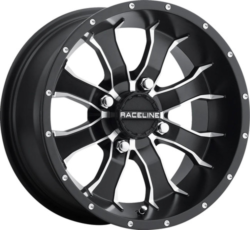 Raceline Mamba Wheel | Black w/Machined | 10x5 (A7710514-32)
