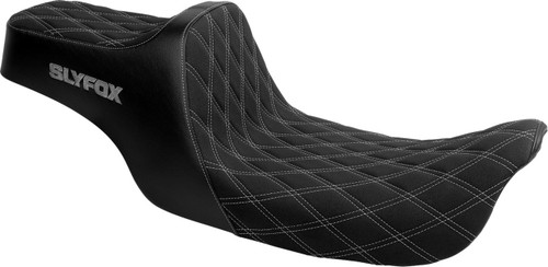 Slyfox High Noon Seat | Double Diamond | Silver Stitch (4702D-SlyFox)