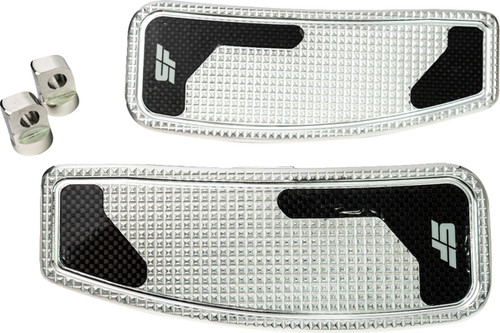 Slyfox Mini Driver Floorboards | Male Mount | Chrome Polished (SF-906-00-2)