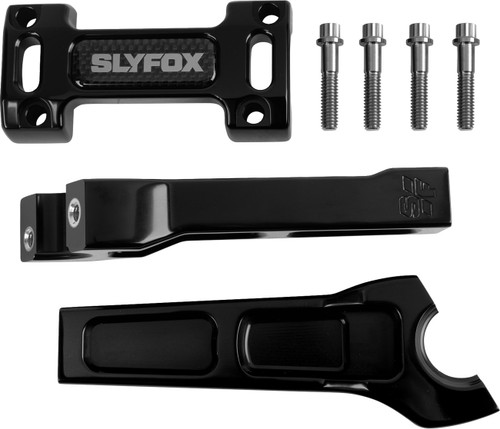 Slyfox Straight Handlebar Riser Kit | 1-1/8" Clamping | 6" Rise (SF-1003-06-B)