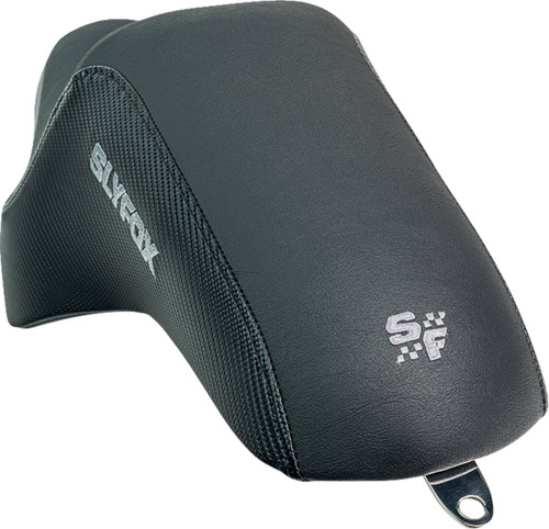 Slyfox Drifter Seat | Black Vinyl w/ Slipstop | Gray Logo (4684B-slyfox)