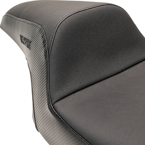 Slyfox Drifter Seat | Smooth Vinyl | Carbon w/ Black Logo (0801-1612)