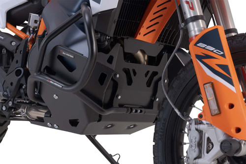 SW-Motech Aluminum Lower Engine Guard - Black (MSS.04.521.10002/B)