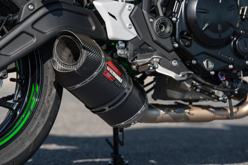 Yoshimura AT2 Full Exhaust System | Carbon Muffer | Ninja 650/Z650 (14651AM221)