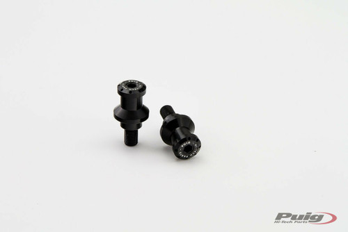 Puig Hi-Tech Swingarm Spools | Black | 10mm (5924N)