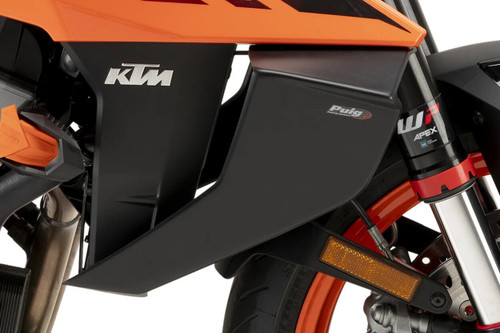 Puig Downforce Naked Side Spoilers | Matte Black (22174J)