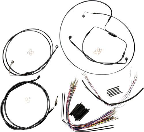 Magnum Black XR Handlebar Installation Kit for 15"-17" Ape Hangers (486002)