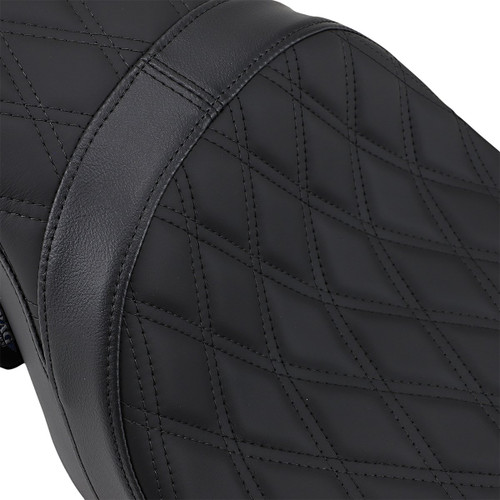 Drag Specialties Predator 2-Up Seat | Double Diamond (0801-1270)