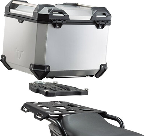 SW-Motech TRAX ADV Top Case System w/ Lowering Kit | Silver (GPT.07.782.70100/S)