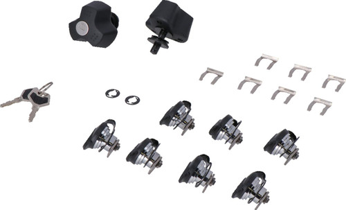 SW-Motech TRAX EVO Lock Set | 9 Matching Locks w/ Keys (QLS.00.046.15100)