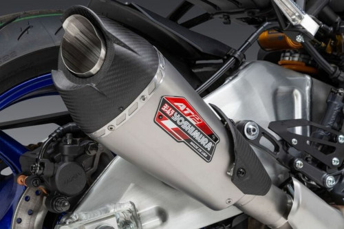 Yoshimura AT2 Slip-On Exhaust Muffler - Stainless - '22-26 MT-10 (13101BP520)