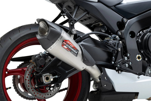 Yoshimura AT2 Stainless Slip-On Exhaust w/Stainless Muffler (11750BP521)