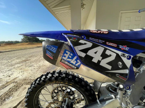 Yoshimura RS-12 Muffler Decal Set | Blue (RS12-NB013)