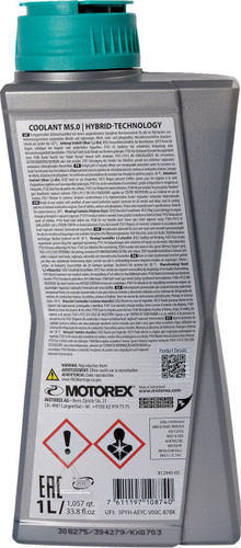 Motorex M5.0 Engine Coolant - 1L (308275)
