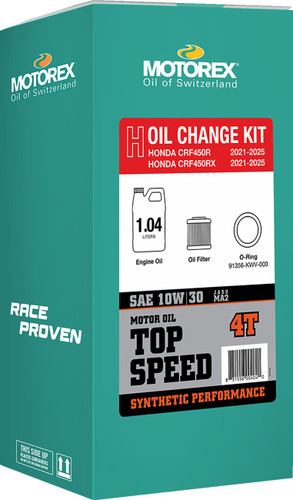 Motorex Top Speed Oil Change Kit | 10W-30 | CRF450 (311250)
