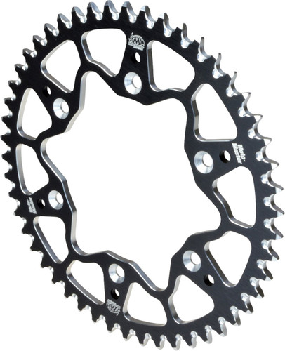 Moto-Master 7075 Aluminum Rear Sprocket - Black - 52 Tooth - 428 (620082252)