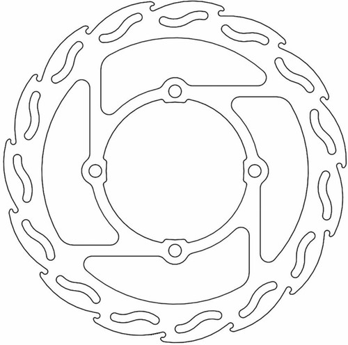 Moto-Master Flame Front Brake Rotor (110290-PU)