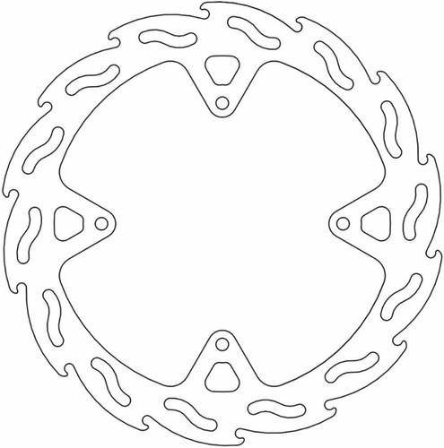 Moto-Master Flame Rear Brake Rotor (110646-PU)