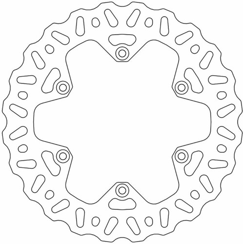 Moto-Master Nitro Rear Brake Rotor (110363-PU)
