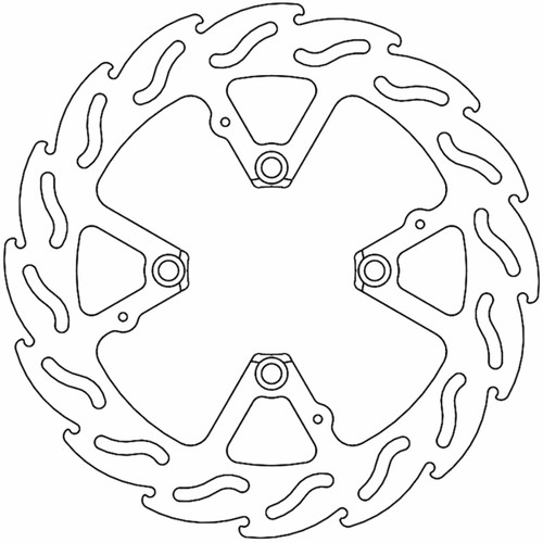Moto-Master Flame Front Brake Rotor (110381-PU)