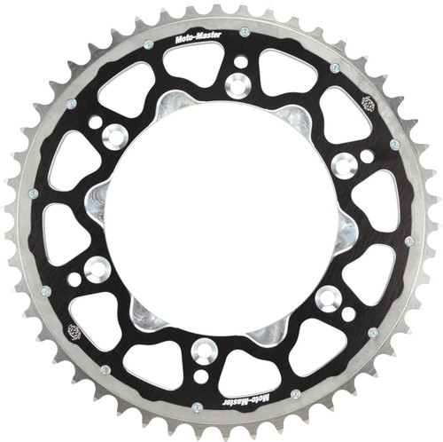 Moto-Master Fusion Dual Ring Rear Sprocket - Black - 49 Tooth - 428 (620083249)