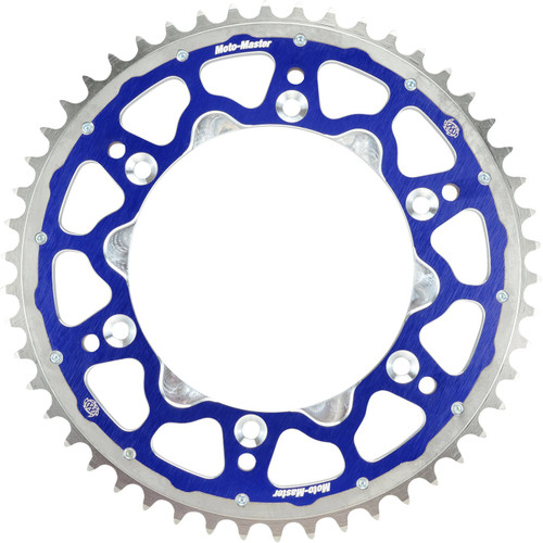 Moto-Master Fusion Dual Ring Rear Sprocket - Blue - 46 Tooth - 428 (620083446)