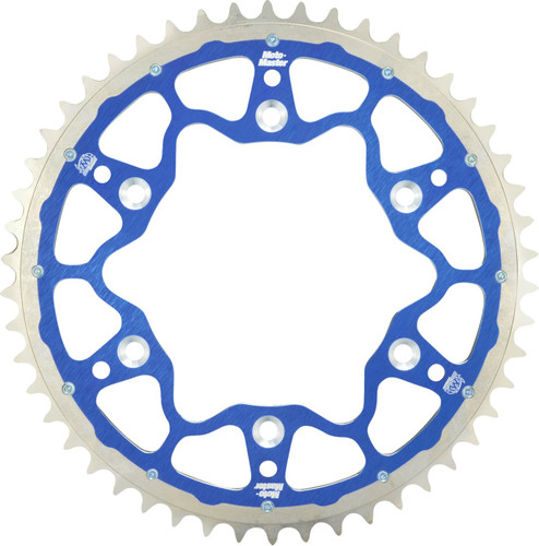 Moto-Master Fusion Dual Ring Rear Sprocket - Blue - 49 Tooth - 428 (620083449)
