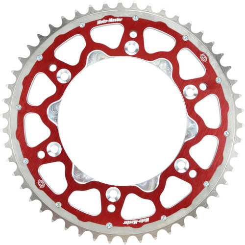 Moto-Master Fusion Dual Ring Rear Sprocket - Red - 51 Tooth - 520 (620013351)
