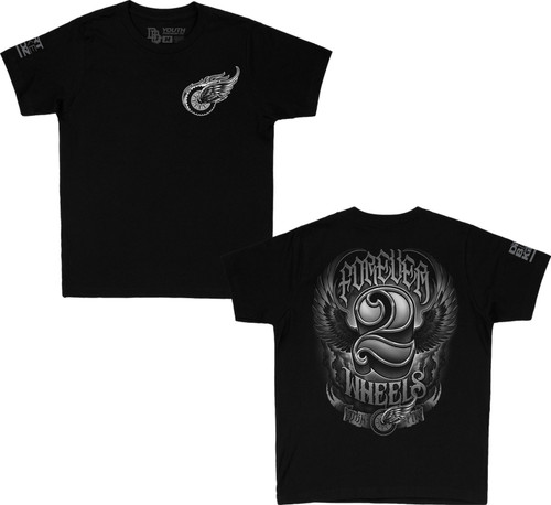 DBK Two Wheels Youth Short Sleeve T-Shirt