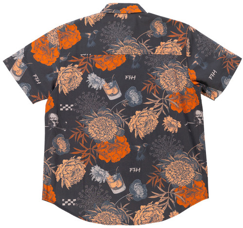 Fasthouse Scene Mens Button Up Short Sleeve Shirt