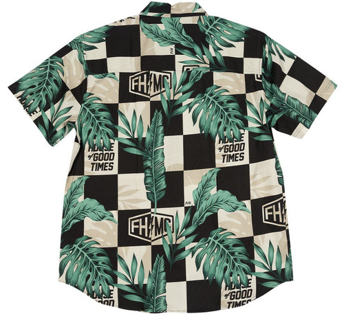 Fasthouse Poolside Mens Button Up Short Sleeve Shirt