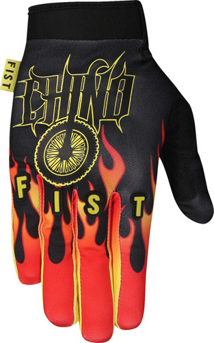 Fist Strapped Chino Braxton Flame Mens MX Offroad Gloves-FIX